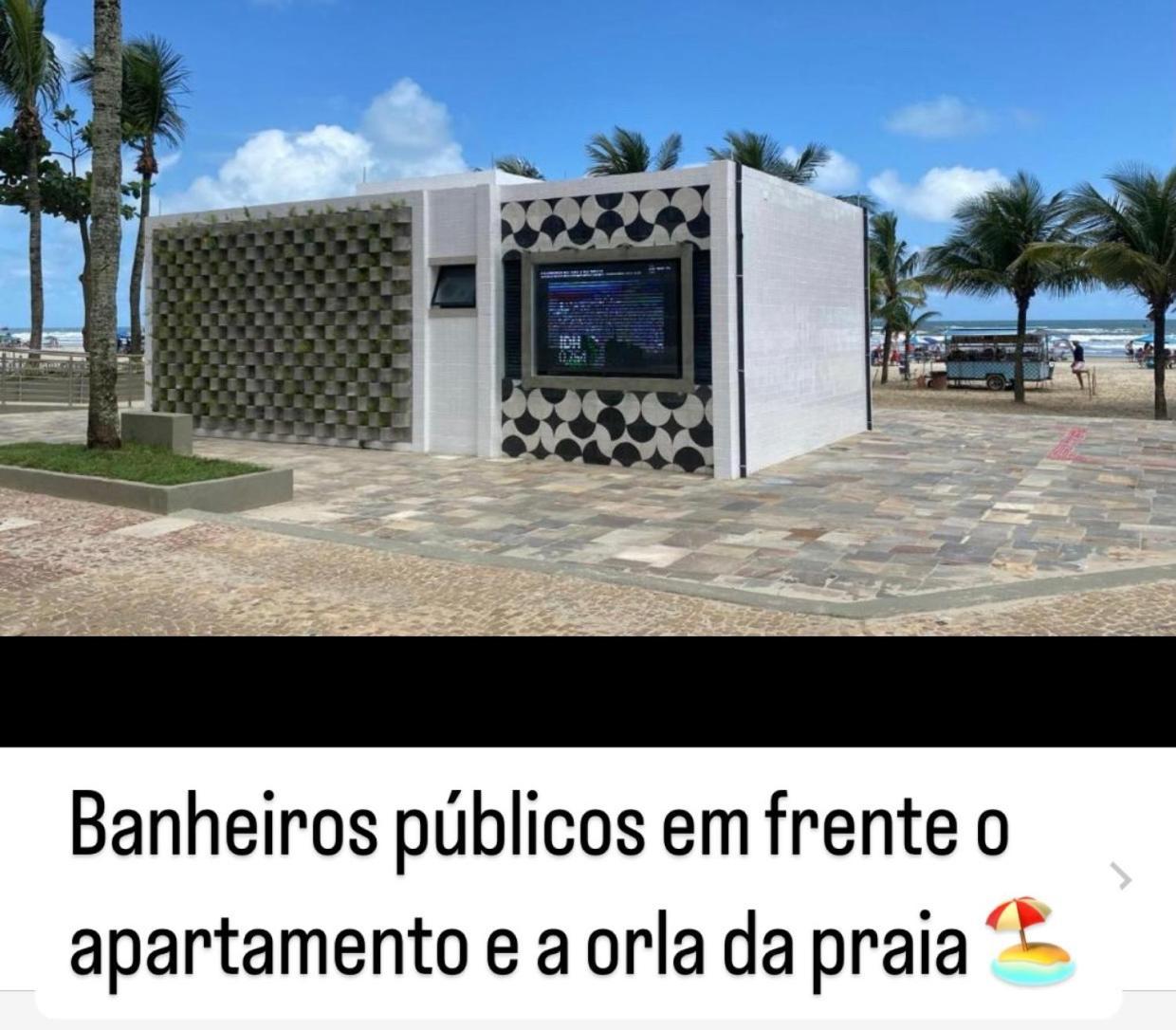 Apto A 50M Da Praia, Com Ar Condicionado, Wifi , Portaria 24H 프라이아 그란데 외부 사진